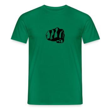 Fist - Men's T-Shirt - kelly green - Front - AI Model Male 178 dark (178cm)
