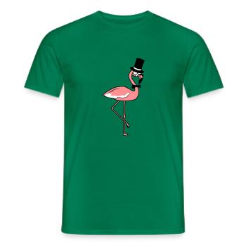 sir mr gentlemen empire cylinder hat monocle flam - Men's T-Shirt - kelly green - Front - AI Model Male 178 dark (178cm)