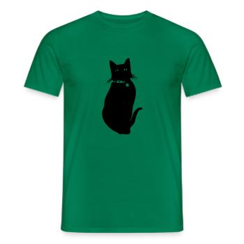 KATZE - Männer T-Shirt - Kelly Green - Vorne - AI Model Male 178 dark (178cm)