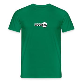 SKA - Not just music, an attitude to life - Men's T-Shirt - kelly green - Front - AI Model Male 178 dark (178cm)
