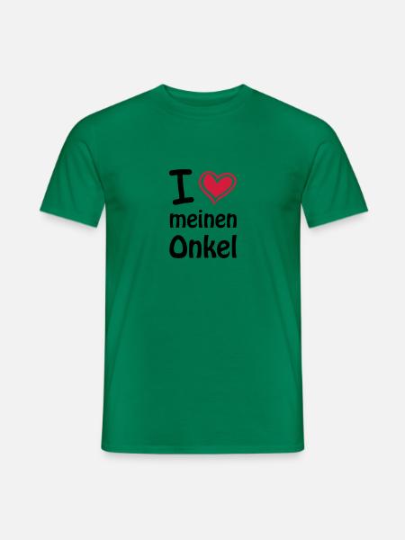 i love meinen onkel - Männer T-Shirt - Kelly Green