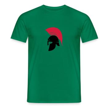 sparta helmet - Men's T-Shirt - kelly green - Front - AI Model Male 178 dark (178cm)