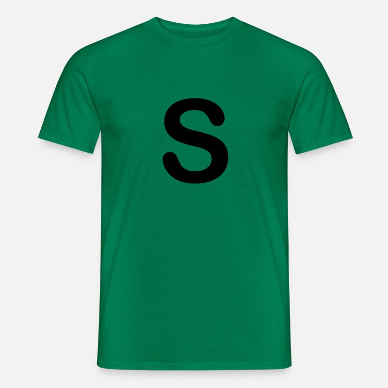 buchstabe S - Männer T-Shirt - Kelly Green