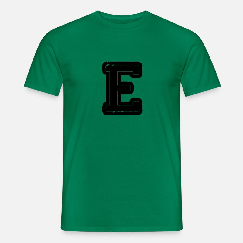 buchstabe E - Männer T-Shirt - Kelly Green