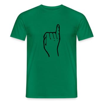 S’ll vous plaît épinglez-le. - T-shirt homme - vert - Devant - AI Model Male 178 dark (178cm)