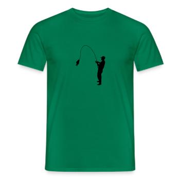 Angler - Männer T-Shirt - Kelly Green - Vorne - AI Model Male 178 dark (178cm)