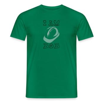 Je m'appelle Bob! - T-shirt homme - vert - Devant - AI Model Male 178 dark (178cm)