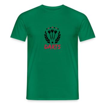 darts - Männer T-Shirt - Kelly Green - Vorne - AI Model Male 178 dark (178cm)