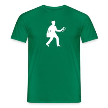 Postman - Men's T-Shirt - kelly green - Front - AI Model Male 178 dark (178cm)