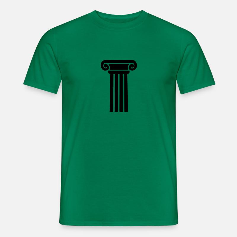 antike saeule - Männer T-Shirt - Kelly Green