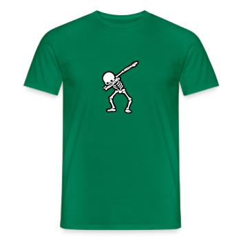 skull dabbing 02 - Männer T-Shirt - Kelly Green - Vorne - AI Model Male 178 dark (178cm)