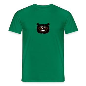 bear_head - T-shirt homme - vert - Devant - AI Model Male 178 dark (178cm)