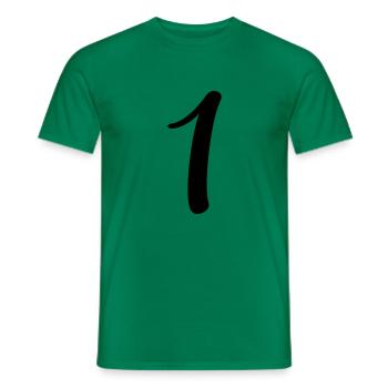 1 - T-shirt homme - vert - Devant - AI Model Male 178 dark (178cm)