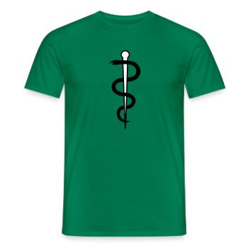 Krankenschwester Schlangensymbol - Männer T-Shirt - Kelly Green - Vorne - AI Model Male 178 dark (178cm)