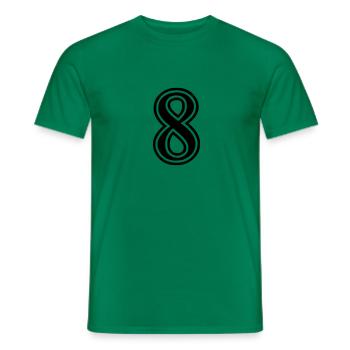 8 - T-shirt homme - vert - Devant - AI Model Male 178 dark (178cm)