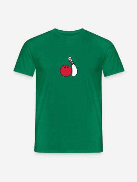 Cheeky Comic Bowling Pin - Männer T-Shirt - Kelly Green