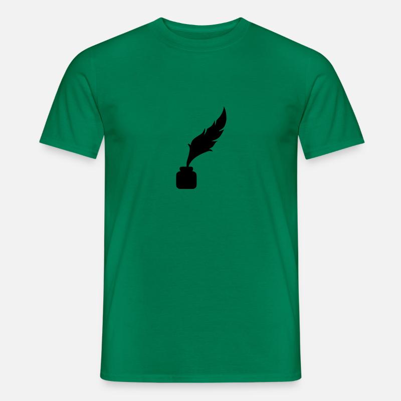 Feder Tinte - Männer T-Shirt - Kelly Green