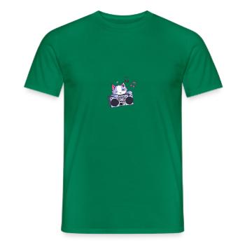 Hip Hop Beat Producer Retro Ghetto Blaster 1990s - Männer T-Shirt - Kelly Green - Vorne - AI Model Male 178 dark (178cm)