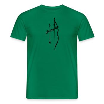 Tout dans le tuer! Non. 2 - T-shirt homme - vert - Devant - AI Model Male 178 dark (178cm)