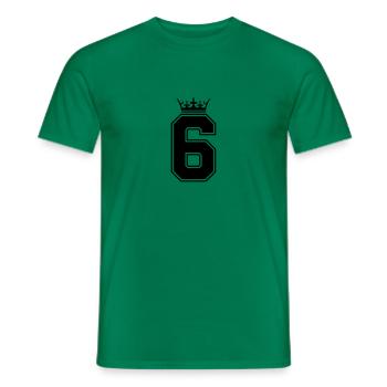 6 couronne - T-shirt homme - vert - Devant - AI Model Male 178 dark (178cm)