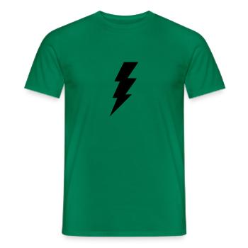 blitz thunder - Männer T-Shirt - Kelly Green - Vorne - AI Model Male 178 dark (178cm)
