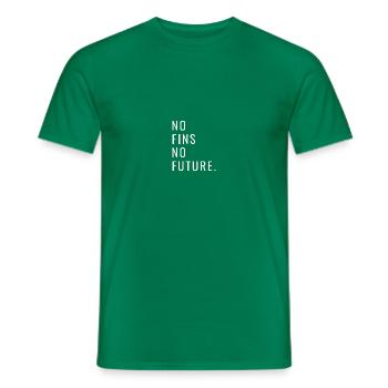 No Fins No Future Safe Sharks - Männer T-Shirt - Kelly Green - Vorne - AI Model Male 178 dark (178cm)