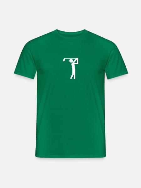 Golfer Symbol - Männer T-Shirt - Kelly Green