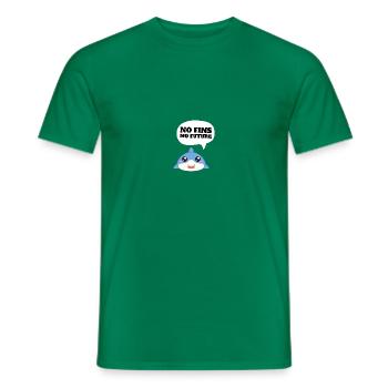 No Fins No Future Safe Sharks - Männer T-Shirt - Kelly Green - Vorne - AI Model Male 178 dark (178cm)