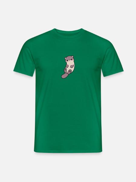 Mikey der Otter - Männer T-Shirt - Kelly Green