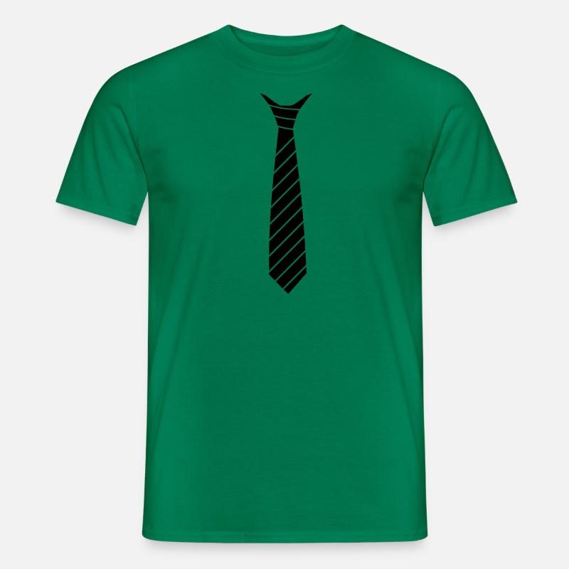 Krawatten Illusion - Männer T-Shirt - Kelly Green