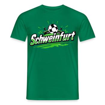 Schweinfurt Football Merchandise - Men's T-Shirt - kelly green - Front - AI Model Male 178 dark (178cm)