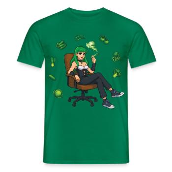BE GREEN #1 - nice people - T-shirt homme - vert - Devant - AI Model Male 178 dark (178cm)
