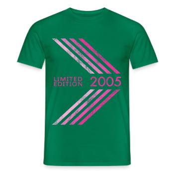 2005 Limited Edition Geburtstag Frauen Damen - Männer T-Shirt - Kelly Green - Vorne - AI Model Male 178 dark (178cm)