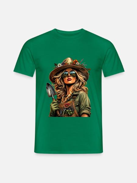 Gärtnerin Gartenliebe - Männer T-Shirt - Kelly Green