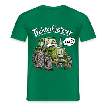 Traktorflüsterer Landwirt Trecker Bauernhof Humor - Männer T-Shirt - Kelly Green - Vorne - AI Model Male 178 dark (178cm)