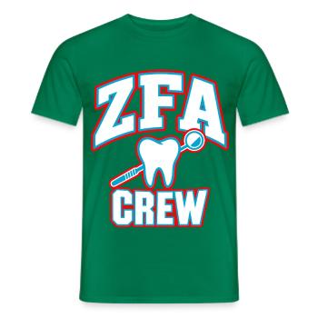 ZFA Crew – Zahnmedizin Team & Praxisalltag - Männer T-Shirt - Kelly Green - Vorne - AI Model Male 178 dark (178cm)