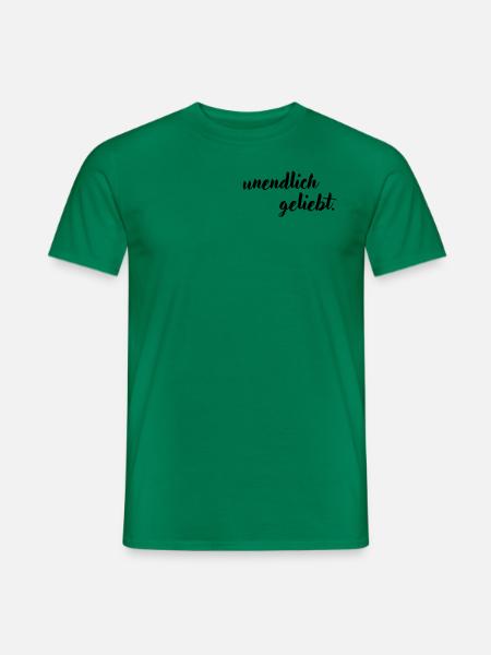 Unendlich geliebt - Männer T-Shirt - Kelly Green