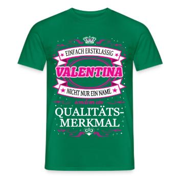 Quality feature Valentina simply first-class - Men's T-Shirt - kelly green - Front - AI Model Male 178 dark (178cm)