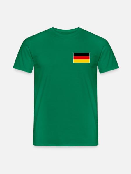 Germany Flag Classic Frame - Männer T-Shirt - Kelly Green