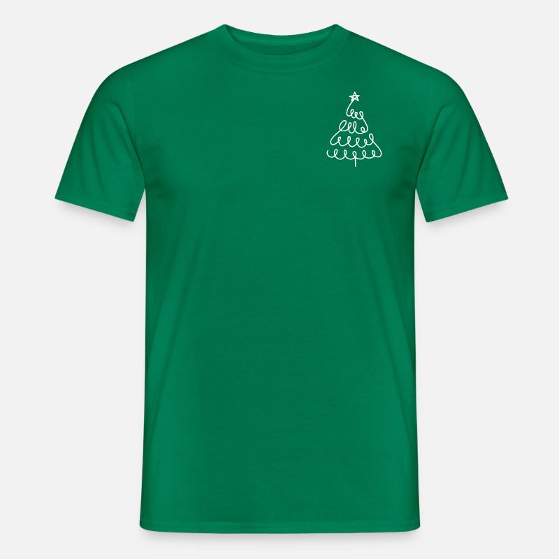 Weihnachtsmerch mit Weihnachtsbaum - Männer T-Shirt - Kelly Green