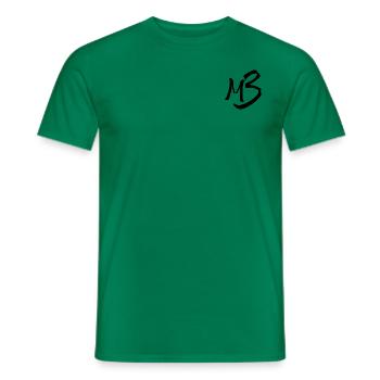 Logo MB13 - T-shirt homme - vert - Devant - AI Model Male 178 dark (178cm)