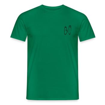 Pregnancy Safety Pins - Men's T-Shirt - kelly green - Front - AI Model Male 178 dark (178cm)