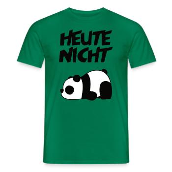 Heute Nicht Panda - Männer T-Shirt - Kelly Green - Vorne - AI Model Male 178 dark (178cm)