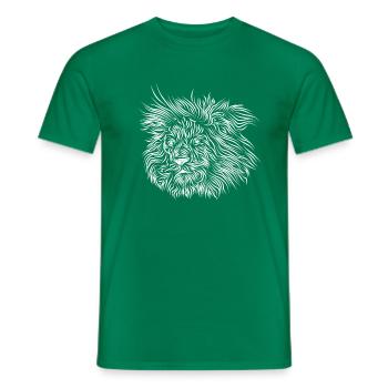 Lion ACHTENKAS - T-shirt homme - vert - Devant - AI Model Male 178 dark (178cm)