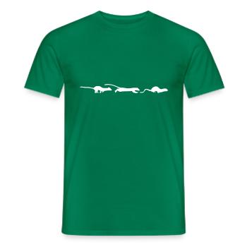 Weasel - Men's T-Shirt - kelly green - Front - AI Model Male 178 dark (178cm)