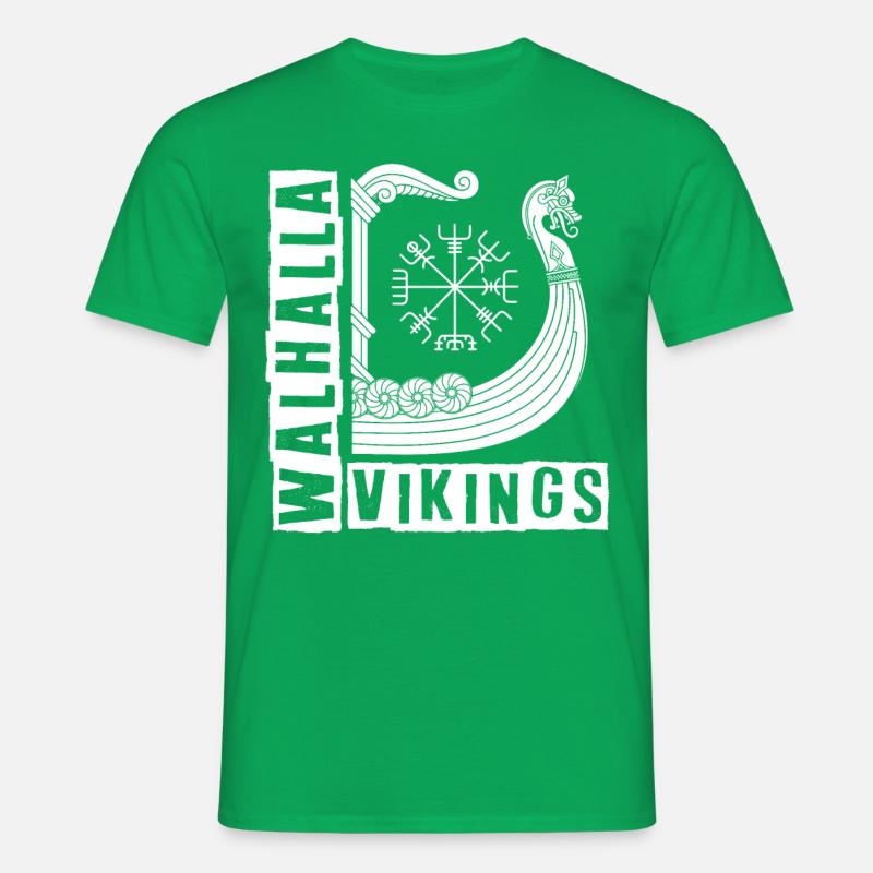 Walhalla Wikinger - Männer T-Shirt - Kelly Green