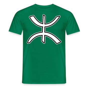 Amazighe - T-shirt homme - vert - Devant - AI Model Male 178 dark (178cm)