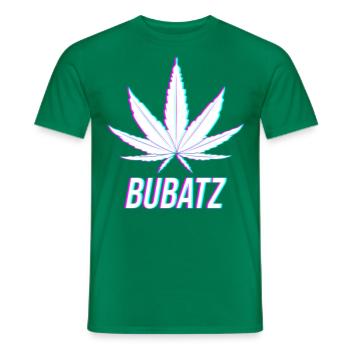 Wann Bubatz Legal Cannabisblatt Marihuana Kiffer - Männer T-Shirt - Kelly Green - Vorne - AI Model Male 178 dark (178cm)
