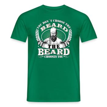 Vous ne choisissez pas la barbe que la barbe vous choisit - T-shirt homme - vert - Devant - AI Model Male 178 dark (178cm)