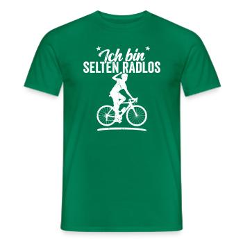 Ich bin selten radlos Biker Radfahrer Shirt - Männer T-Shirt - Kelly Green - Vorne - AI Model Male 178 dark (178cm)